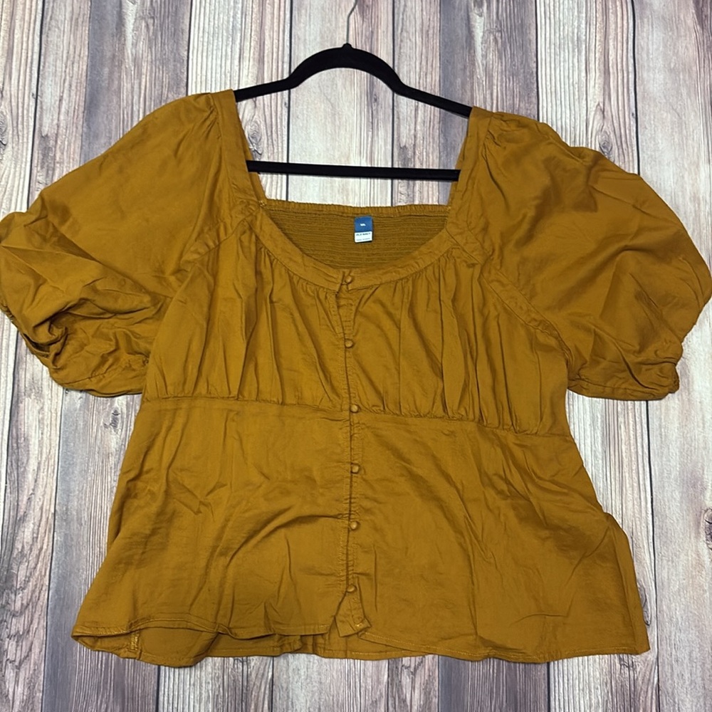 Old Navy Mustard Blouse